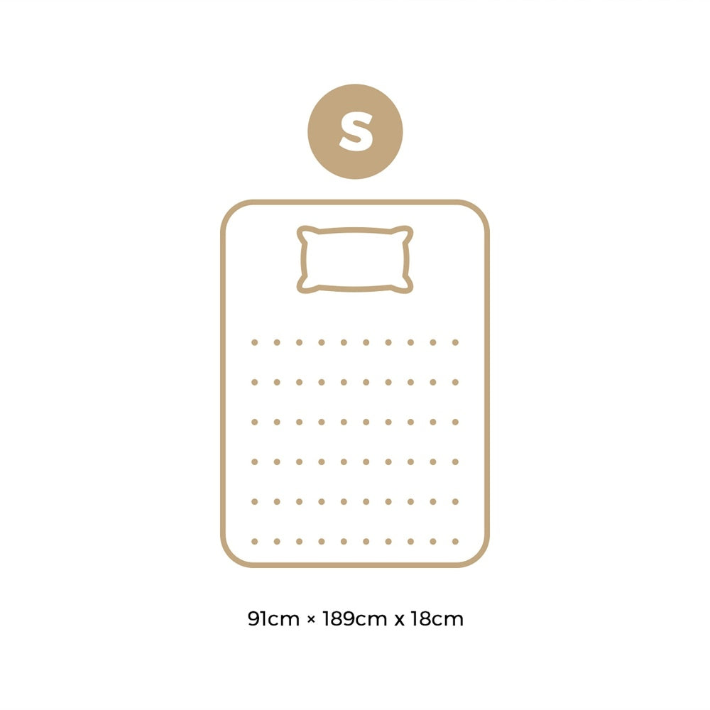Bedra Single Mattress Breathable Luxury Bed Bonnell Spring Foam Medium 18cm-Mattresses-PEROZ Accessories