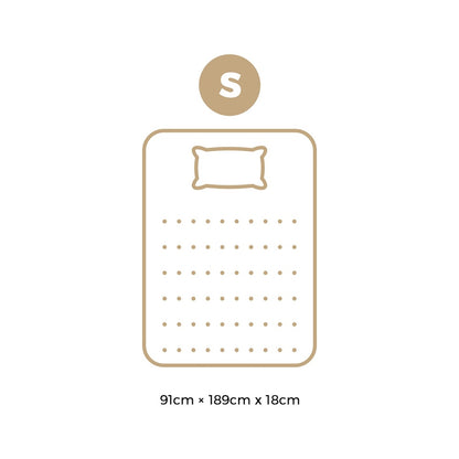 Bedra Single Mattress Breathable Luxury Bed Bonnell Spring Foam Medium 18cm-Mattresses-PEROZ Accessories
