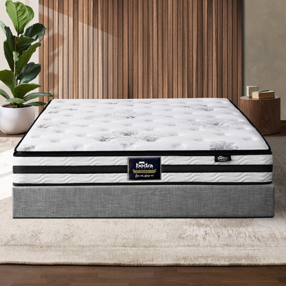 Bedra King Mattress Breathable Bonnell Spring Foam 22cm-Mattress-PEROZ Accessories