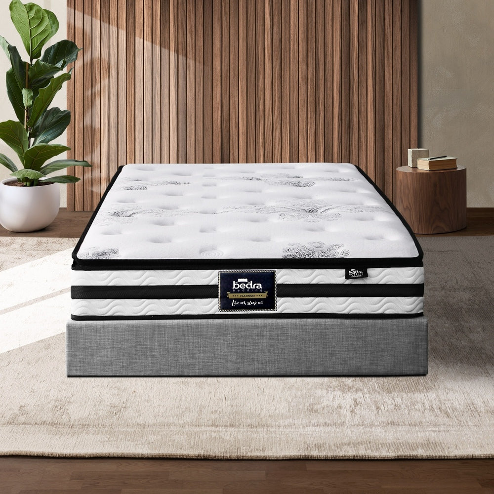 Bedra King Single Mattress Breathable Luxury Bed Bonnell Spring Foam Medium 22cm-Mattresses-PEROZ Accessories