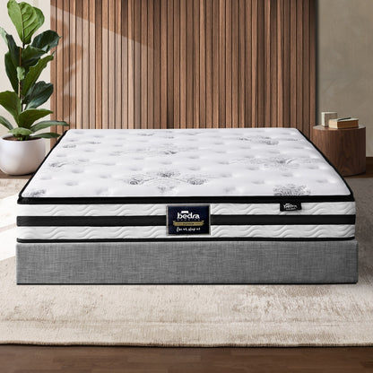 Bedra Queen Mattress Breathable Luxury Bed Bonnell Spring Foam Medium Firm 22cm-Mattresses-PEROZ Accessories