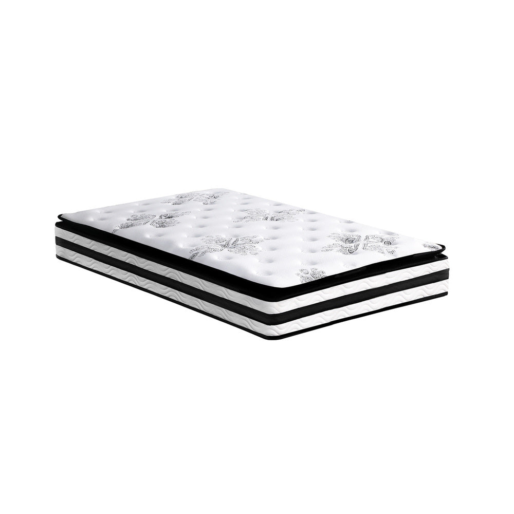 Bedra Single Mattress Breathable Luxury Bed Bonnell Spring Foam Medium 22cm-Mattresses-PEROZ Accessories