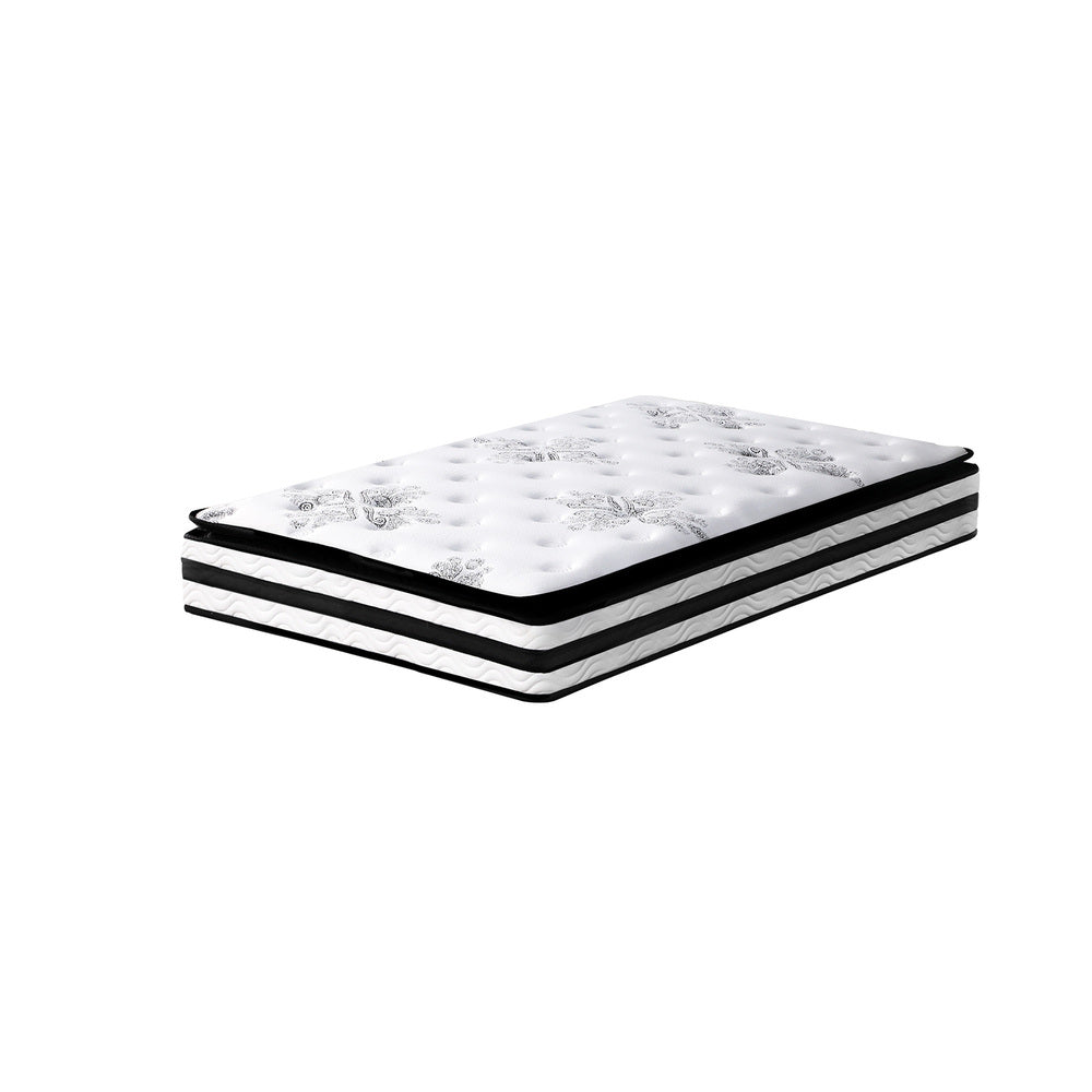 Bedra Single Mattress Breathable Luxury Bed Bonnell Spring Foam Medium 22cm-Mattresses-PEROZ Accessories