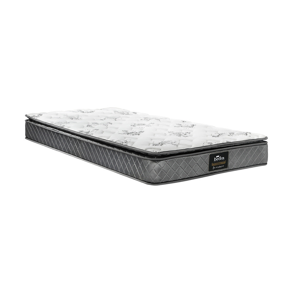 Bedra King Single Mattress Breathable Luxury Bonnell Spring Foam Medium 21cm-Mattresses-PEROZ Accessories