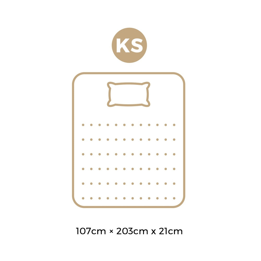 Bedra King Single Mattress Breathable Luxury Bonnell Spring Foam Medium 21cm-Mattresses-PEROZ Accessories