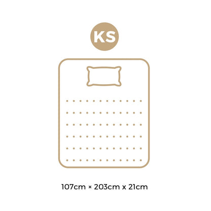 Bedra King Single Mattress Breathable Luxury Bonnell Spring Foam Medium 21cm-Mattresses-PEROZ Accessories