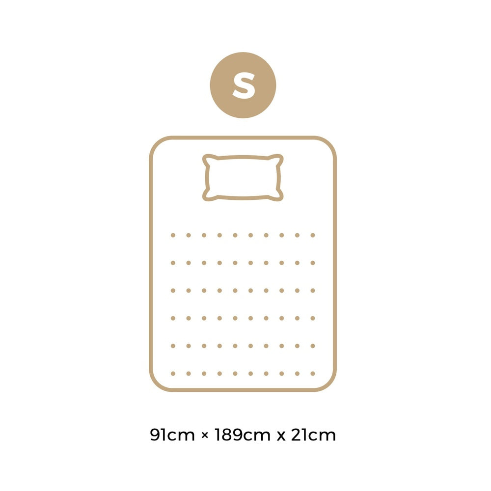 Bedra Single Mattress Breathable Luxury Bed Bonnell Spring Foam Medium 21cm-Mattresses-PEROZ Accessories