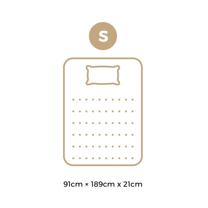Bedra Single Mattress Breathable Luxury Bed Bonnell Spring Foam Medium 21cm-Mattresses-PEROZ Accessories