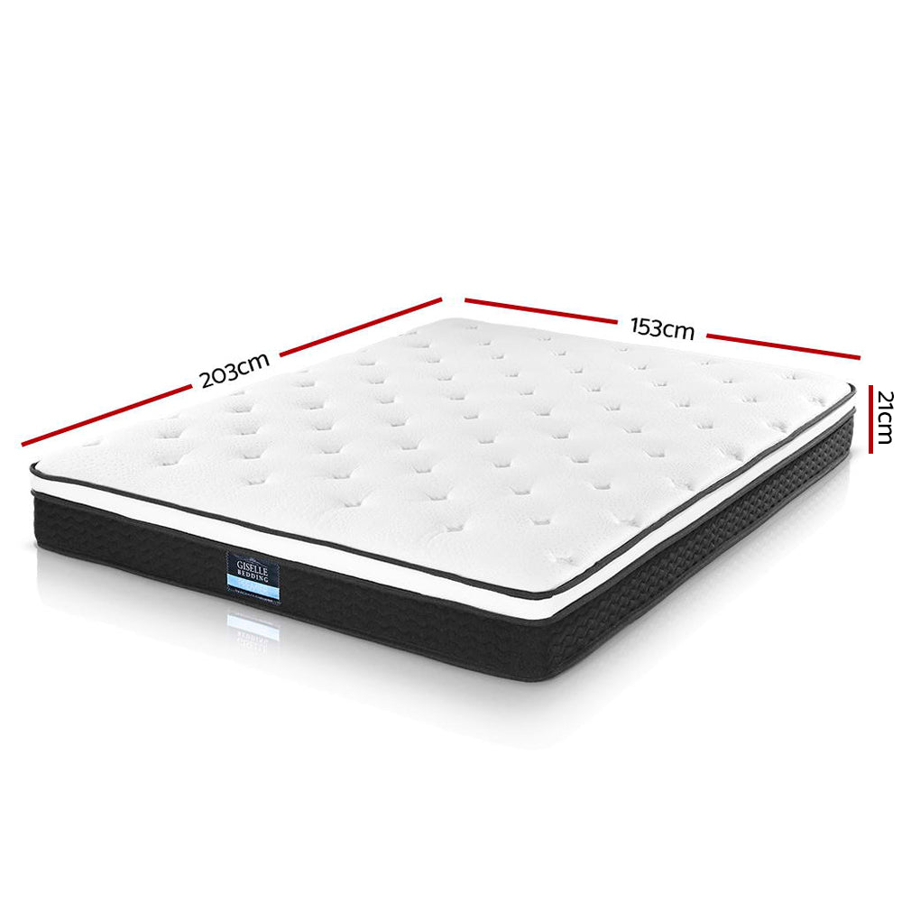 Giselle Bedding 21cm Mattress Euro Top Queen-Mattresses-PEROZ Accessories
