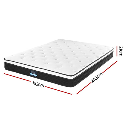 Giselle Bedding 21cm Mattress Euro Top Queen-Mattresses-PEROZ Accessories