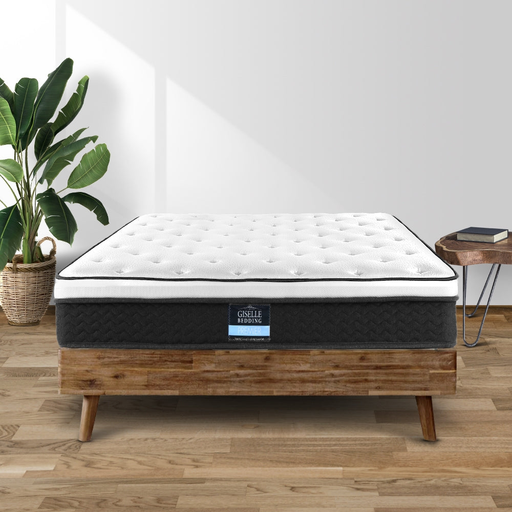 Giselle Bedding 21cm Mattress Euro Top Single-Mattresses-PEROZ Accessories