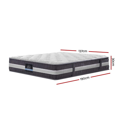Giselle Bedding 30cm Mattress Pocket Spring Double-Mattresses-PEROZ Accessories