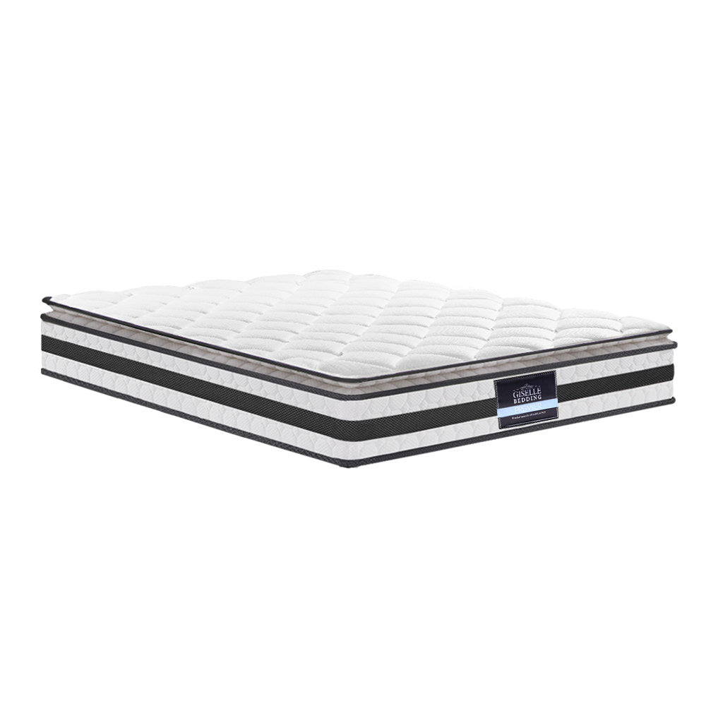 Giselle Bedding 21cm Mattress Pillow Top Double-Mattresses-PEROZ Accessories