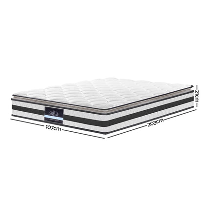 Giselle Bedding 21cm Mattress Pillow Top King Single-Mattresses-PEROZ Accessories