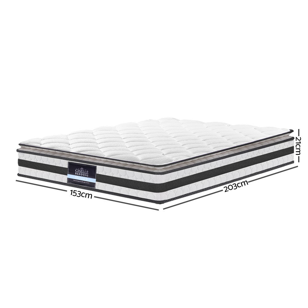 Giselle Bedding 21cm Mattress Pillow Top Queen-Mattresses-PEROZ Accessories