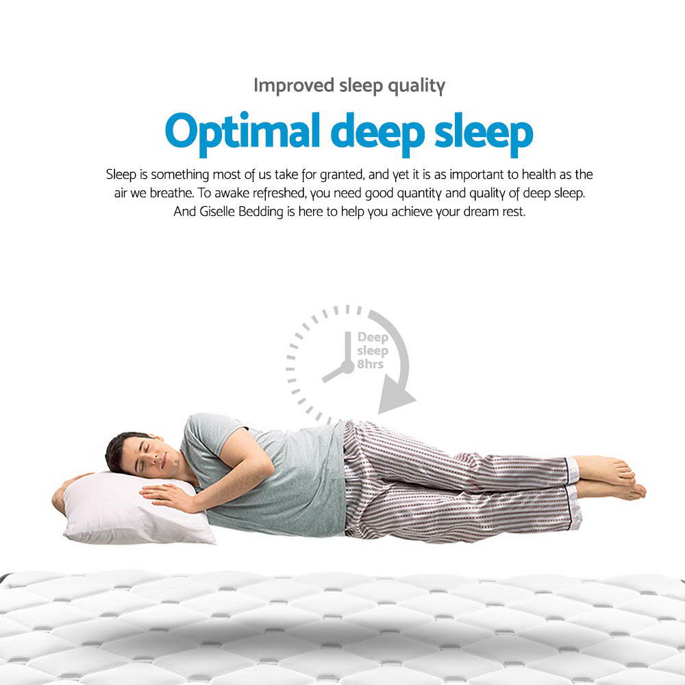Giselle Bedding 21cm Mattress Pillow Top Single-Mattresses-PEROZ Accessories