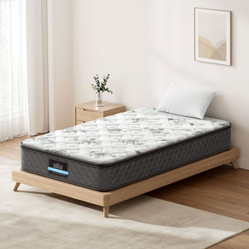 Giselle Bedding 24cm Mattress Pillow Top King Single-Mattresses-PEROZ Accessories