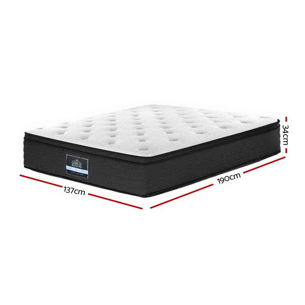 Giselle Bedding 34cm Mattress Euro Top Double-Mattresses-PEROZ Accessories