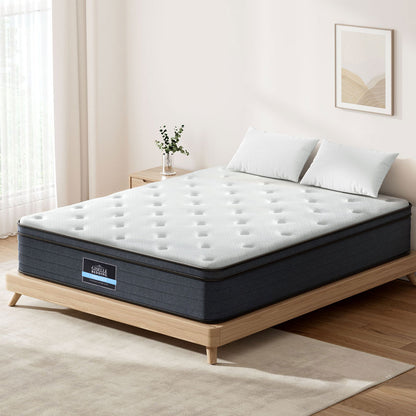 Giselle Bedding 34cm Mattress Euro Top Double-Mattresses-PEROZ Accessories