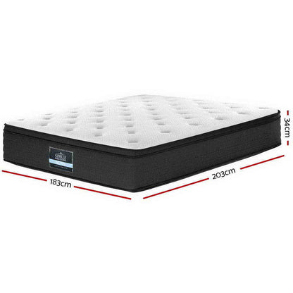Giselle Bedding 34cm Mattress Euro Top King-Mattresses-PEROZ Accessories