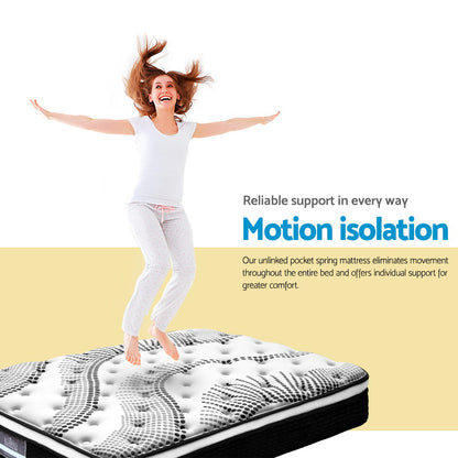 Giselle Bedding 32cm Mattress Euro Top Single-Mattresses-PEROZ Accessories