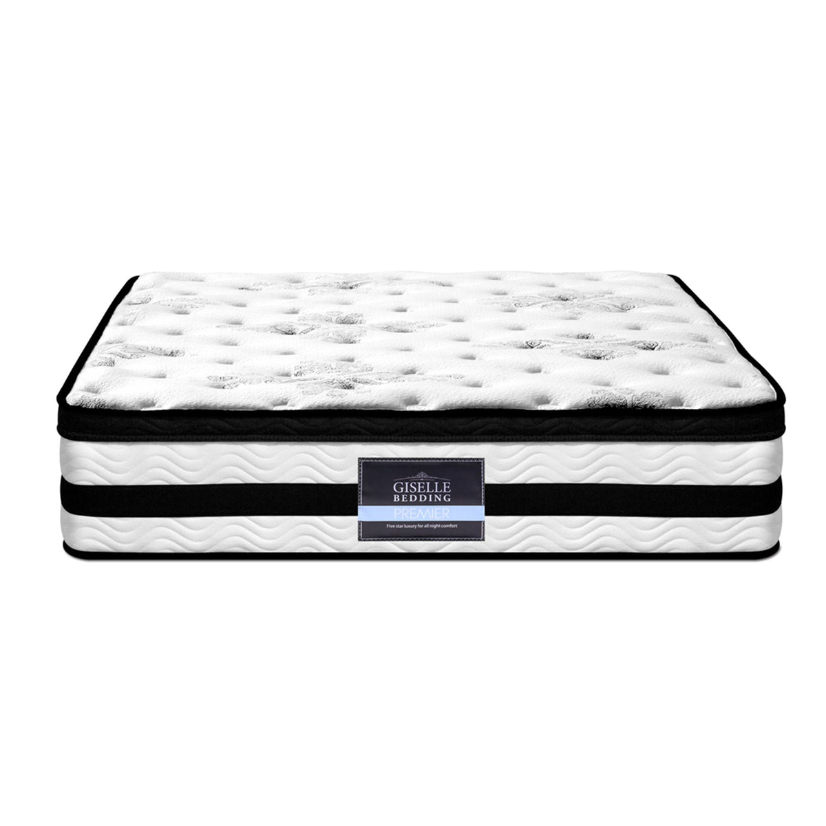 Giselle Bedding 34cm Mattress Euro Top Pocket Spring King-Mattresses-PEROZ Accessories