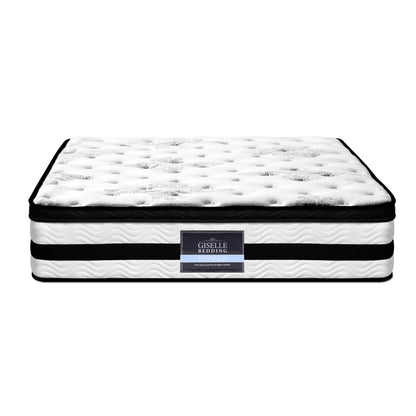 Giselle Bedding 34cm Mattress Euro Top Pocket Spring King-Mattresses-PEROZ Accessories
