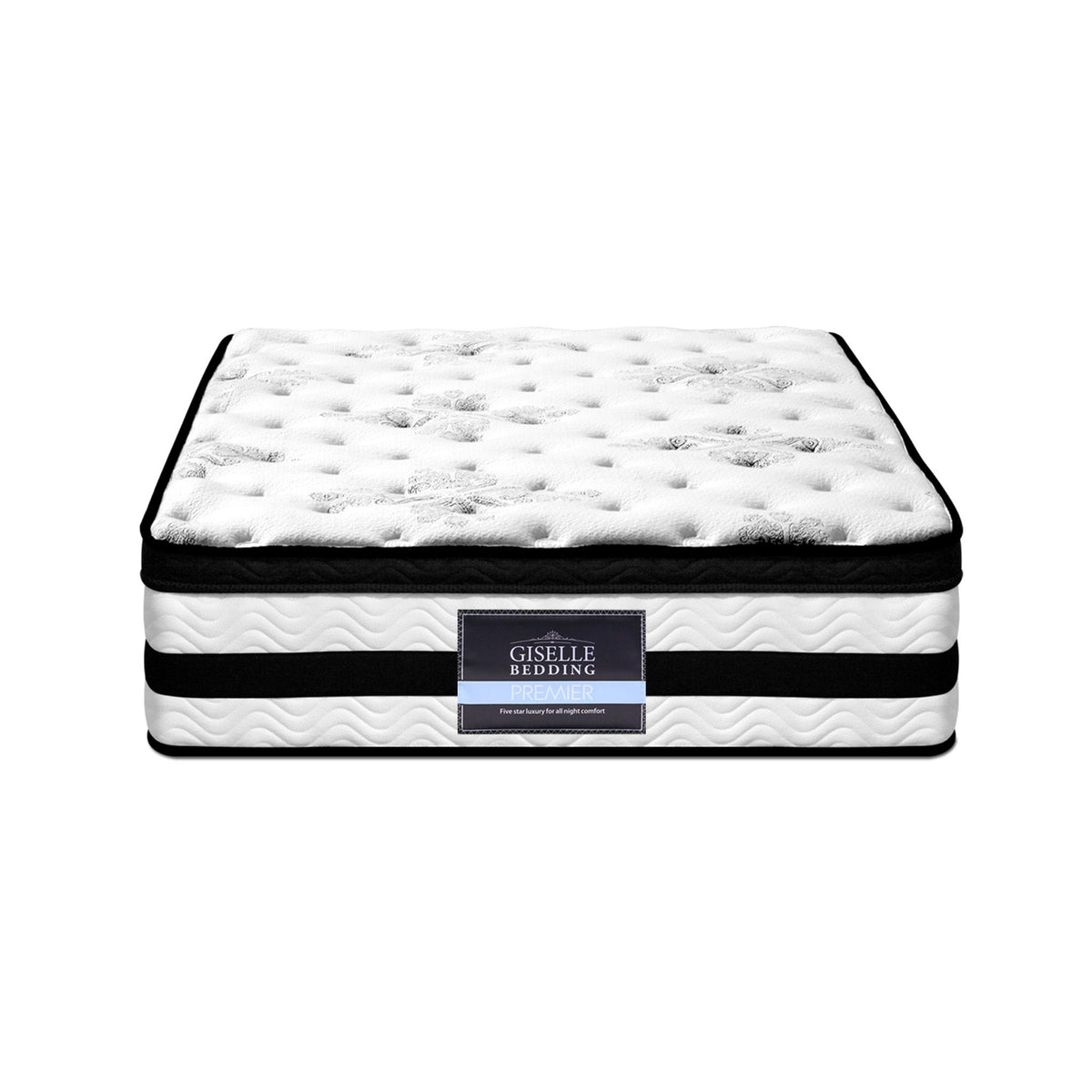 Giselle Bedding 34cm Mattress Euro Top Pocket Spring King Single-Mattresses-PEROZ Accessories