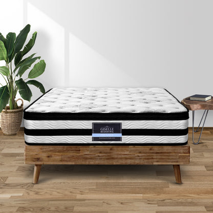 Giselle Bedding 34cm Mattress Euro Top Pocket Spring King Single-Mattresses-PEROZ Accessories