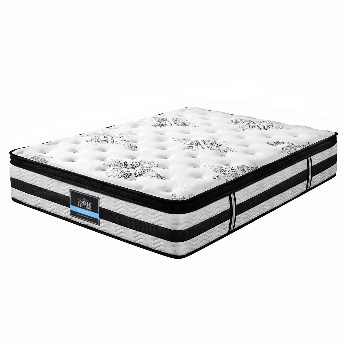 Giselle Bedding 34cm Mattress Euro Top Pocket Spring Queen-Mattresses-PEROZ Accessories