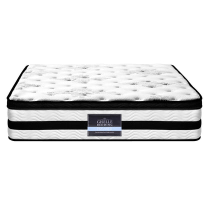 Giselle Bedding 34cm Mattress Euro Top Pocket Spring Super King-Mattresses-PEROZ Accessories