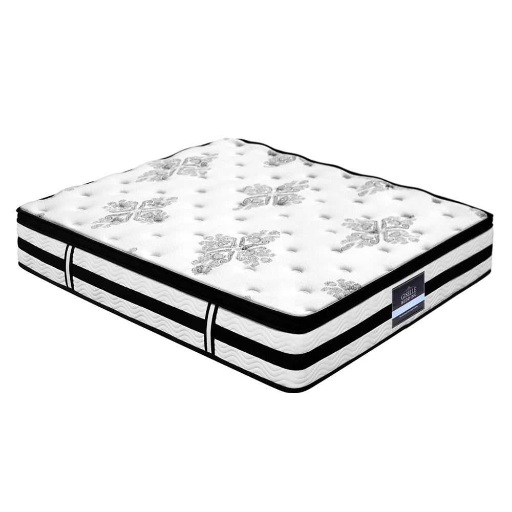 Giselle Bedding 34cm Mattress Euro Top Pocket Spring Super King-Mattresses-PEROZ Accessories