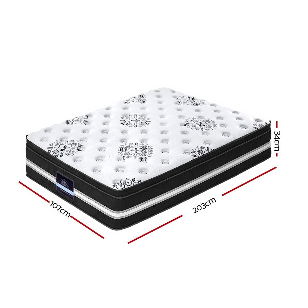 Giselle Bedding 34cm Mattress Cool Gel Memory Foam King Single-Mattresses-PEROZ Accessories
