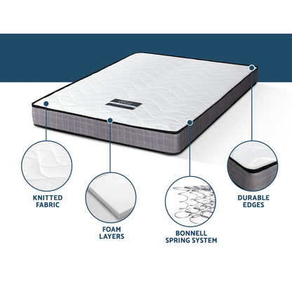 Giselle Bedding 13cm Mattress Tight Top Queen-Mattresses-PEROZ Accessories