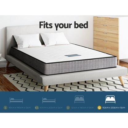 Giselle Bedding 13cm Mattress Tight Top Queen-Mattresses-PEROZ Accessories