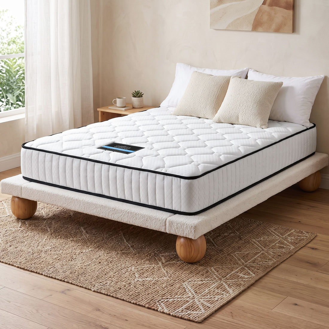 Giselle Bedding 21cm Mattress Tight Top Double-Mattresses-PEROZ Accessories