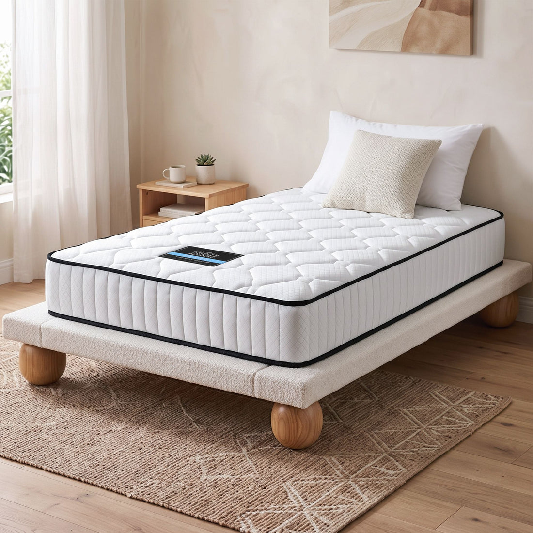 Giselle Bedding 21cm Mattress Tight Top King Single-Mattresses-PEROZ Accessories