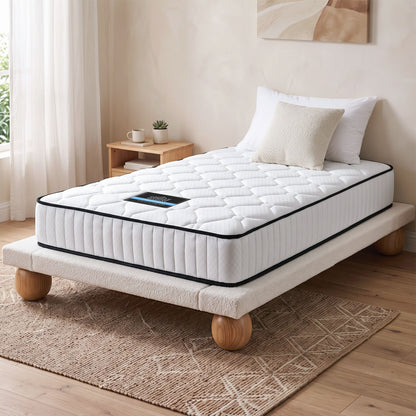 Giselle Bedding 21cm Mattress Tight Top Single-Mattresses-PEROZ Accessories