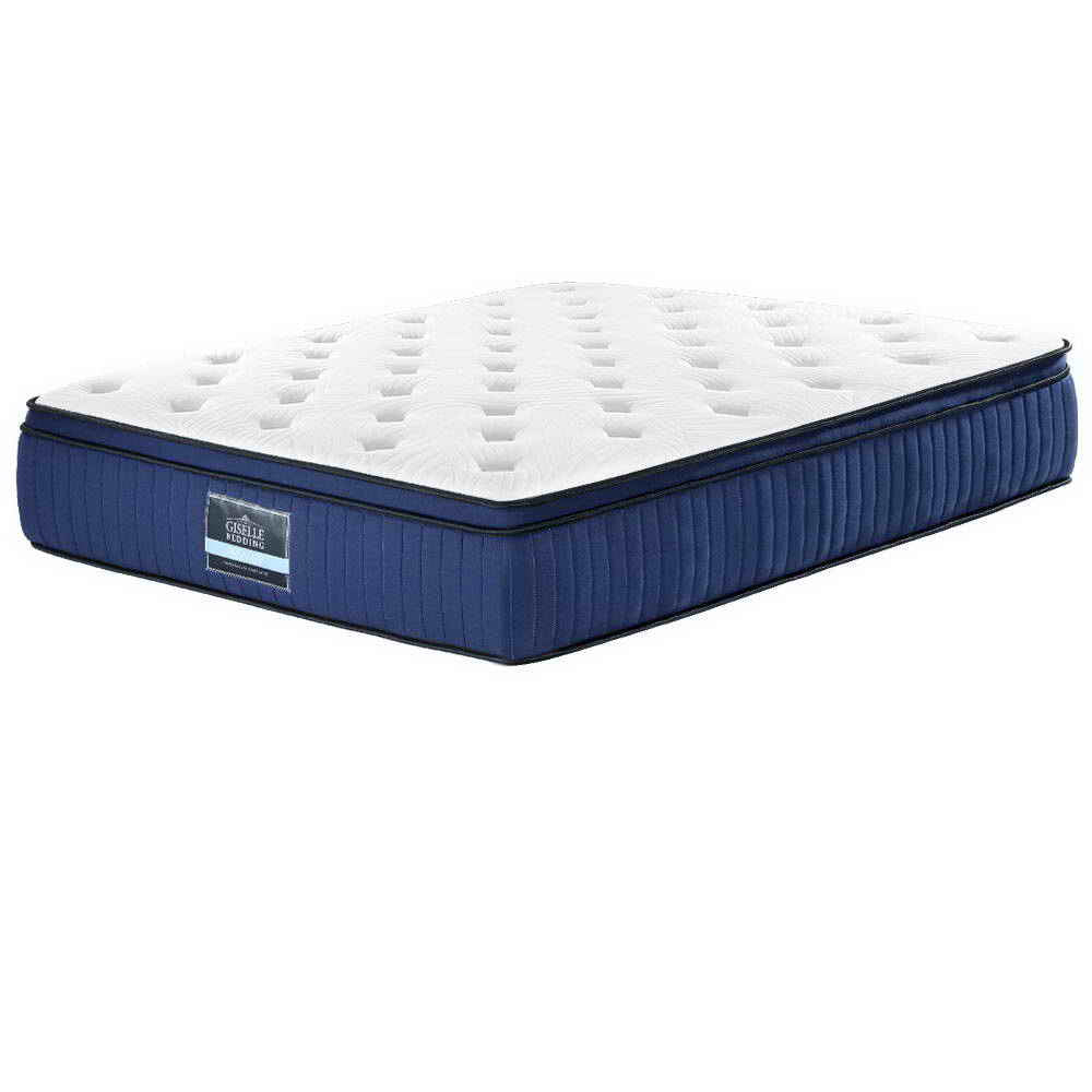 Giselle Bedding 34cm Mattress Cool Gel Memory Foam 7 Zone Queen-Mattresses-PEROZ Accessories