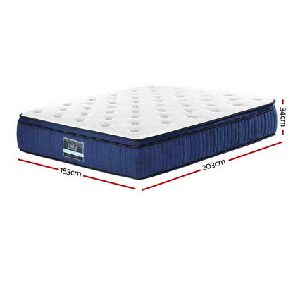 Giselle Bedding 34cm Mattress Cool Gel Memory Foam 7 Zone Queen-Mattresses-PEROZ Accessories