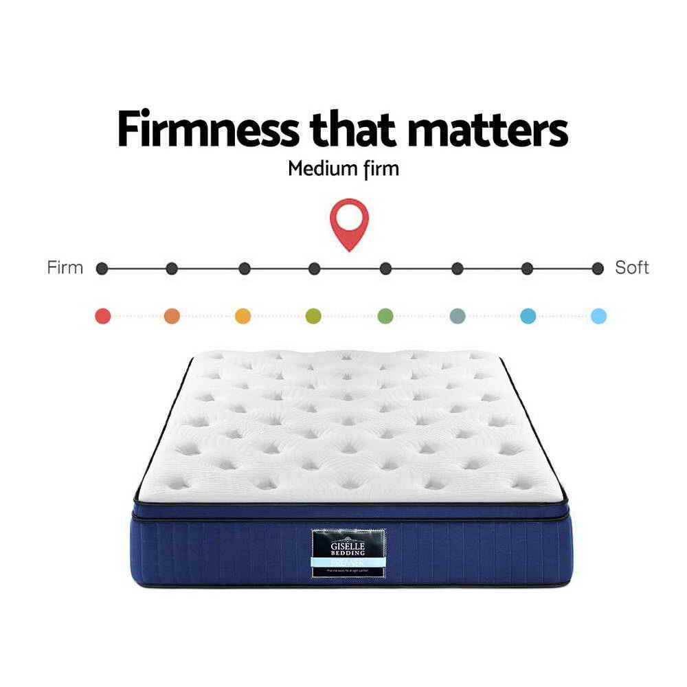 Giselle Bedding 34cm Mattress Cool Gel Memory Foam 7 Zone Queen-Mattresses-PEROZ Accessories