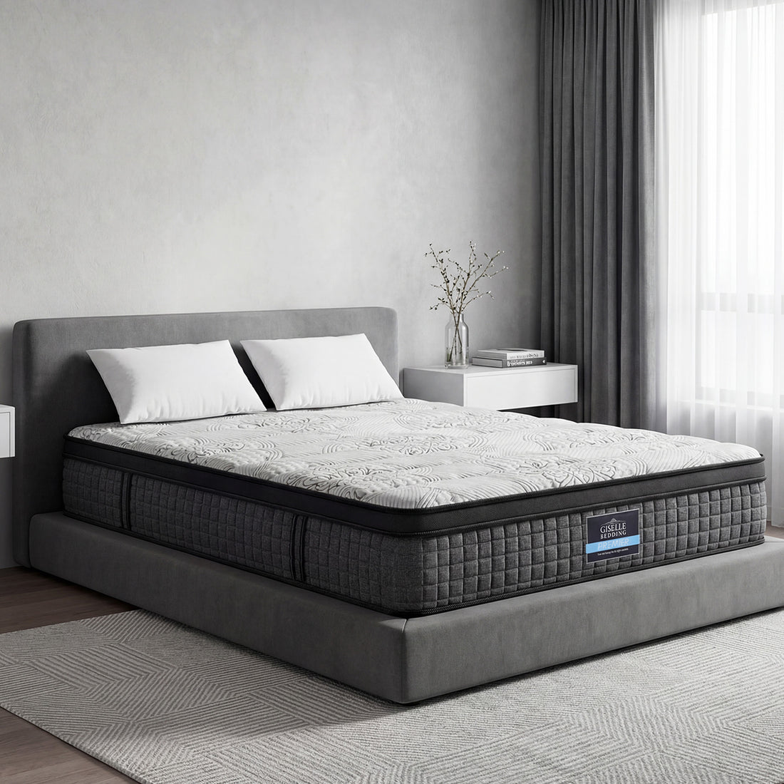Giselle Bedding 34cm Mattress 9 Zone Latex Foam King-Mattresses-PEROZ Accessories