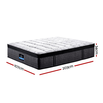 Giselle Bedding 34cm Mattress 9 Zone Latex Foam King Single-Mattresses-PEROZ Accessories