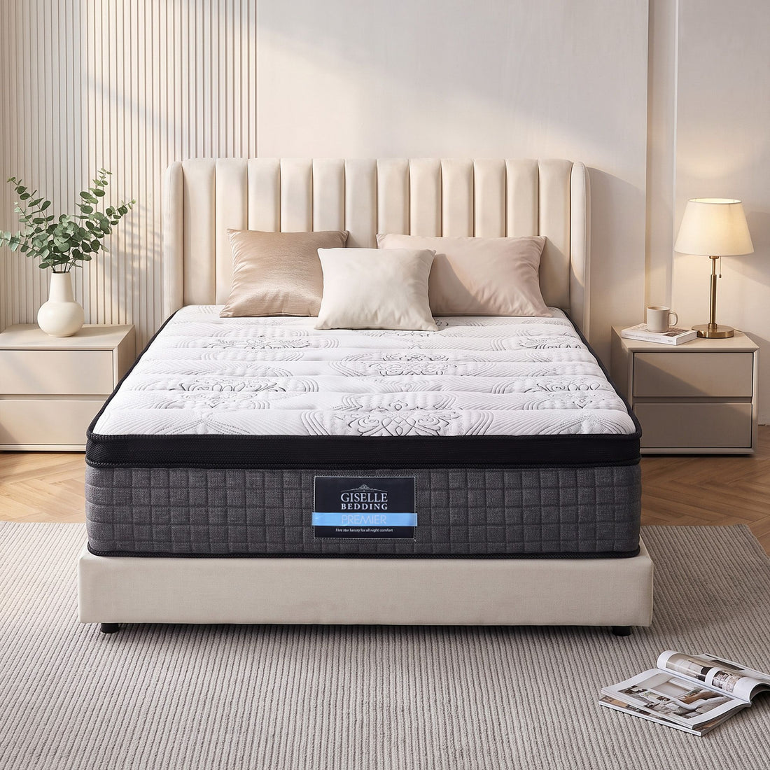 Giselle Bedding 34cm Mattress 9 Zone Latex Foam Queen-Mattresses-PEROZ Accessories