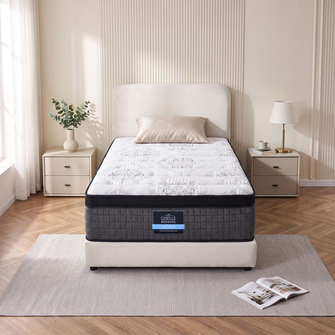 Giselle Bedding 34cm Mattress 9 Zone Latex Foam Single-Mattresses-PEROZ Accessories