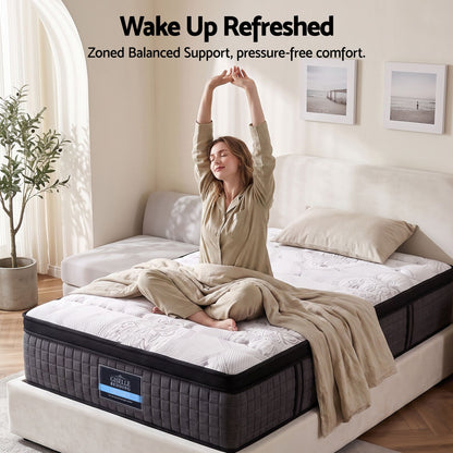 Giselle Bedding 34cm Mattress 9 Zone Latex Foam Single-Mattresses-PEROZ Accessories