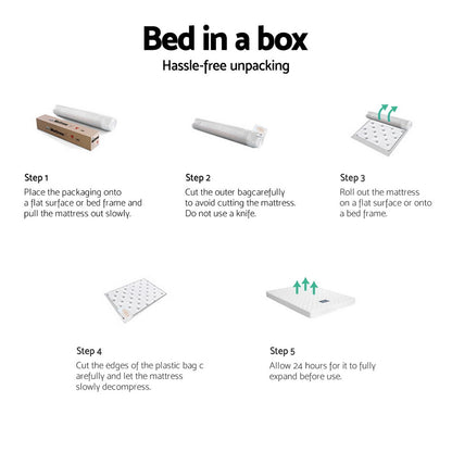 Giselle Bedding 13cm Mattress Tight Top Double-Furniture &gt; Mattresses &gt; Mattress Toppers-PEROZ Accessories