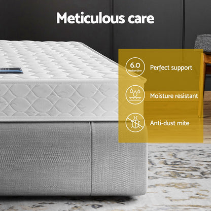 Giselle Bedding 13cm Mattress Tight Top King Single-Mattresses-PEROZ Accessories