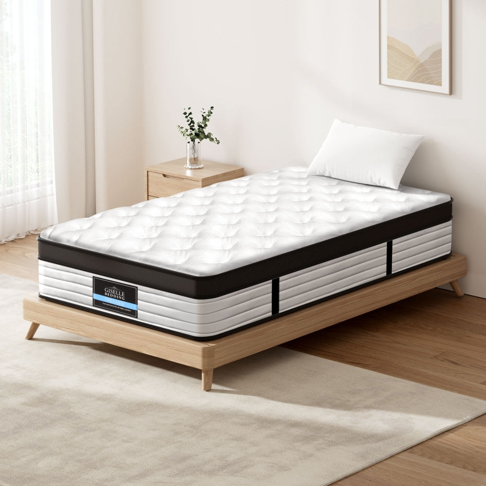 Giselle Bedding 31cm Mattress Euro Top King Single-Furniture &gt; Mattresses &gt; Single Mattress-PEROZ Accessories