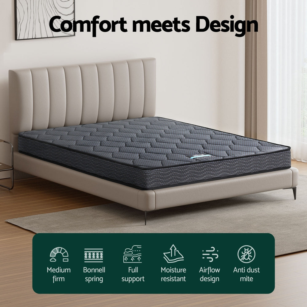 16cm Mattress Giselle Bonnell Spring King-Furniture > Mattresses > King Size Mattress-PEROZ Accessories